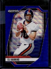 2025 Panini Prizm Draft Picks Eli Manning Blue Wave #/299 Rebels