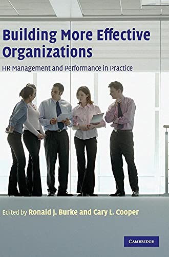 Building More Effective Organizations: HR Management and Perfor .9780521868549