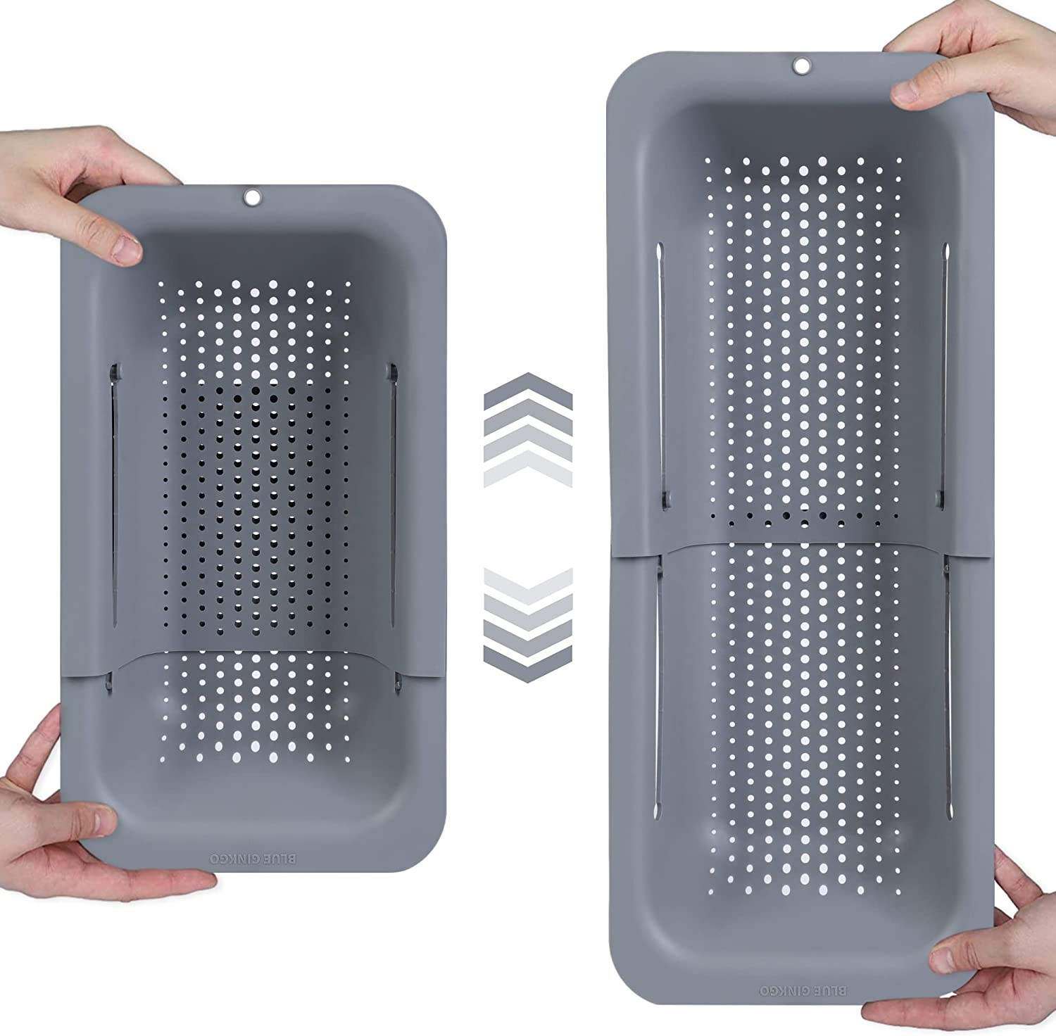 Scolapasta Telescopico da Lavello: Design Salvaspazio per Frutta e Pasta