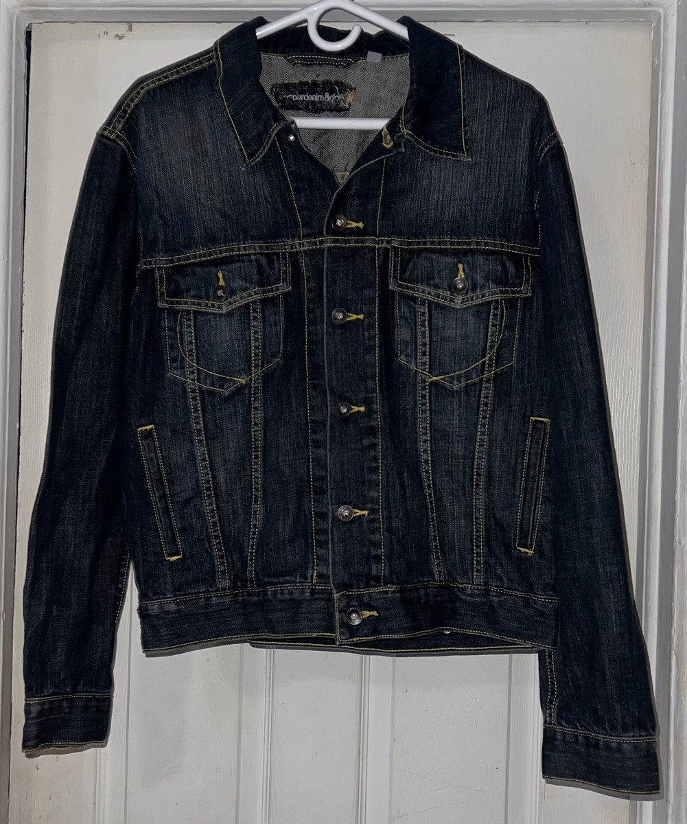 Oversized Denim Ysl Mens Denim Jacket Saint Laurent Destroyed