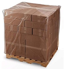 Clear Plastic Pallet Covers Reusable Low Density Poly 210 Count 42 x 26 x 63 in