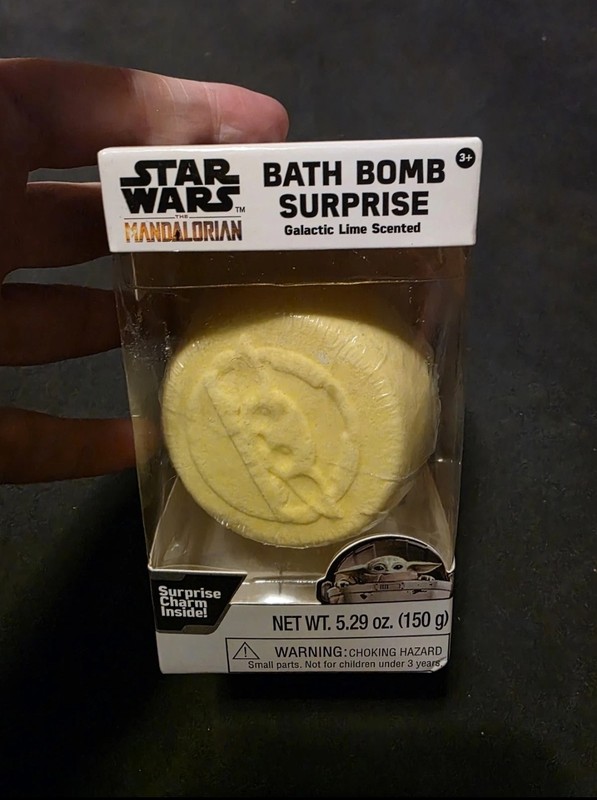 Star Wars Mandalorian Baby Yoda Child Bath Bomb Surprise Fizzer Galactic Lime