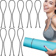 8 Pcs Yoga Mat Straps For Carrying Elastic Yoga Mat Band Storage Yoga Mat Strap