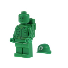 1x LEGO Minifigure Toy Story Soldier Army Man Medic Helmet Backpack 7595 toy002