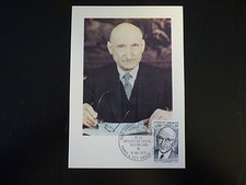 FRANCE PREMIER JOUR FDC N°1827  R.SCHUMAN  0,80+0,20F PARIS & SCY CHAZELLES 1975