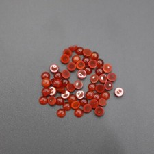100pcs Natural Red Agate Stone 4mm Round Cab Cabochon for DIY Jewelry Making