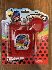 Zag Heroez Miraculous Ladybug Plush Journal  Pom Pom Pen NIP