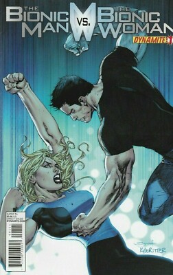 Bionic Man vs Bionic Woman #1 Comic 2012 - Dynamite Comics - Steve Austin