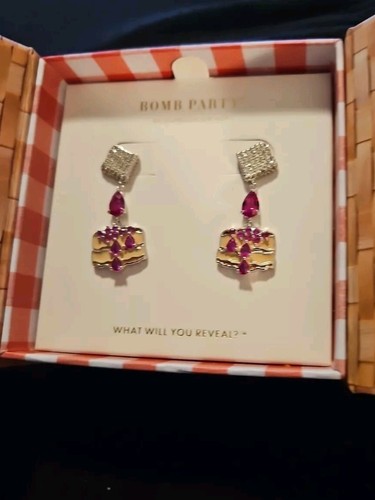 Bomb Party Market Fresh Earrings: Just Add Butter, RBP6103, MSRP $118 - Picture 4 of 5