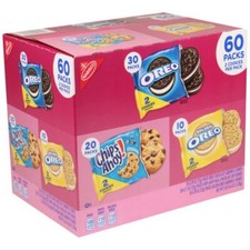 Nabisco Sweet Treats Cookie Variety Pack Oreo And Chips Ahoy  60 Pack 