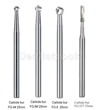 AZDENT Dental Tungsten Carbide Bur Surgical Handpiece FG Round/Straight Fissure