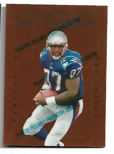1997 Playoff First and Ten Ben Coates Hot Pursuit #9 Patriots 