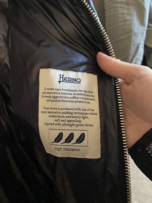 Manteau Herno Elisa Noir - Col En Renard - Taille 40 - Neuf Avec étiquette (prix Boutique : 1135€)