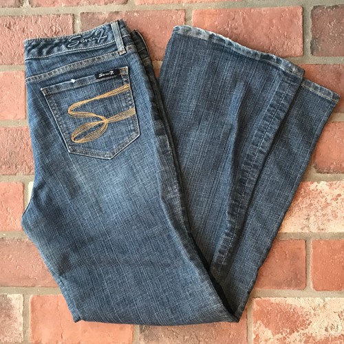 SEVEN JEANS DONNA TAGLIA 12 Denim Blu Pantaloni | eBay