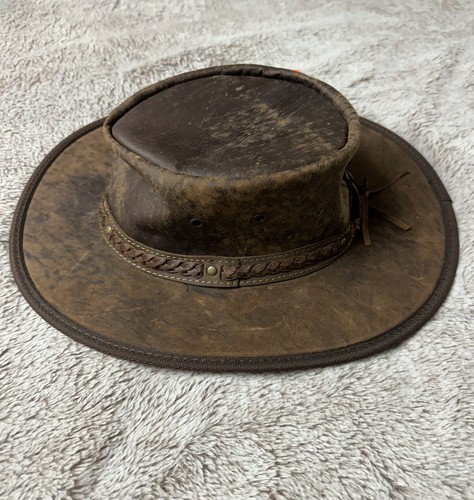 Barmah 1018 Squashy Australia Kängurulederhut Größe Large Neu - Bild 6 von 15