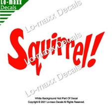 Squirrel Funny Cute Original Custom Art High Performance Die Cut Vinyl Decal