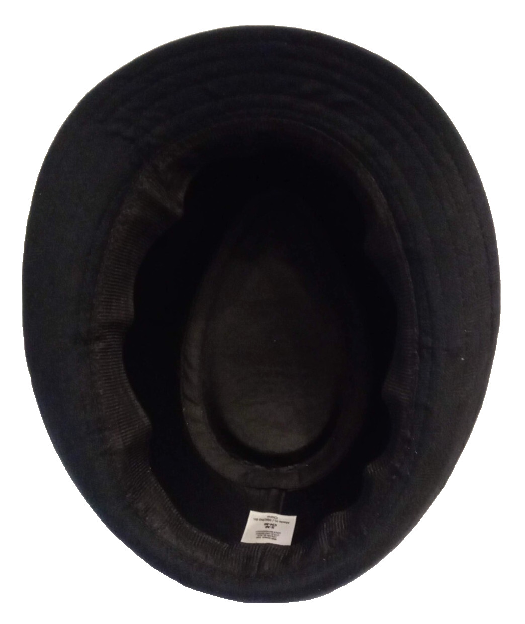 Men's Classic Fedora Quality Basic Black Fabric T… - image 7