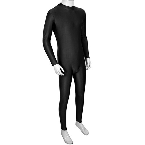 Herren Body Einteiler Bodysuit Langarm Ganzkörper Anzug Unitard Jumpsuit Overall - Picture 3 of 122
