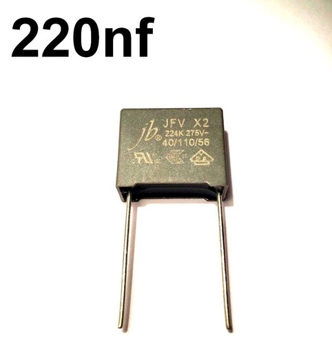 Condensateur MKP X2 0.22µF 310Vac 15mm - Marque Kemet R463I322050M2K - Neuf - Pour électronique