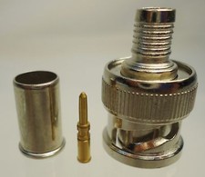 1x West Penn CN-BM53-2 BNC 3-Piece Connector RG/59/62 - Free Shipping