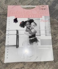 New STUDIO BASICS Capezio Nude Footed Tights FS1825C Dance Sz Medium Large Child