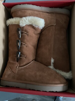Style&co NIB genuine suede tall winter boots size 10