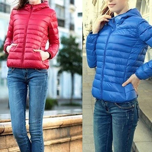 Women Warm Slim Coat Ultra Light Down 
