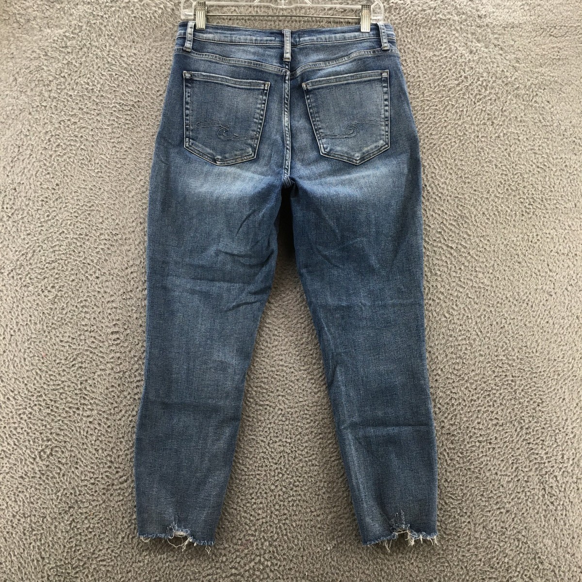 Silver Jeans Co Calley Skinny Crop Jeans Womens 31/25 (actual
