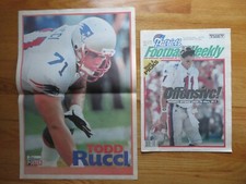 NEW ENGLAND PATRIOTS Weekly Sept 21, 1995 Newspaper DREW BLEDSOE TODD RUCCI
