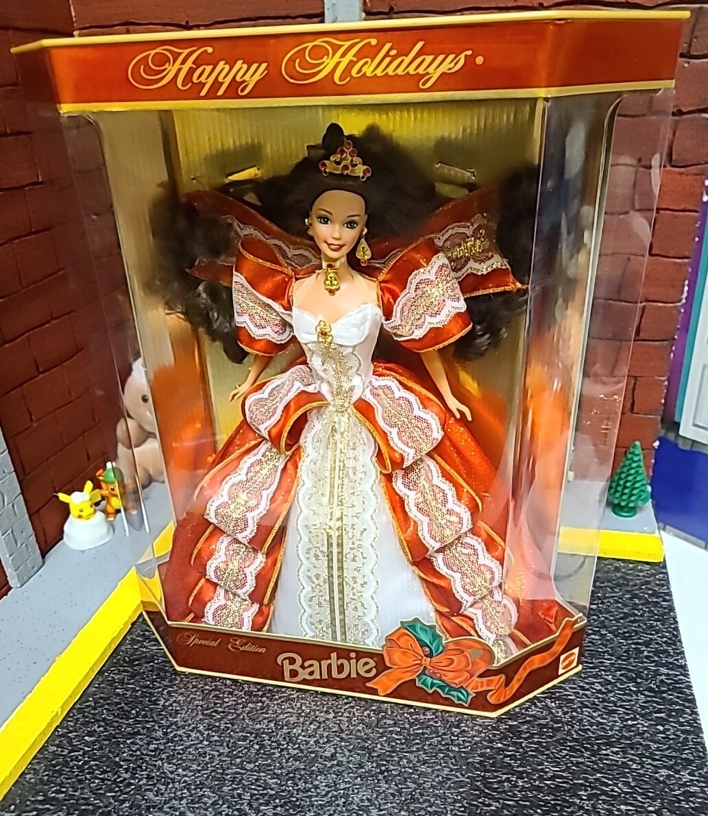 1997 10th Anniversary Holiday Barbie RARE, Mistake Error on Box
