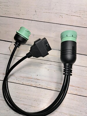 9 Pin to OBD2 Interface Truck Y-j1939 obd2 Cable Adapter OBDII Y Splitter Truck