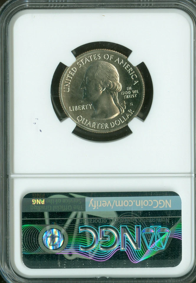 2018 S BLOCK ISLAND QUARTER NGC MS67 MAC DMPL FINEST GRADE & SPOTLESS  . - Image 2 of 2