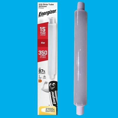 1X 4W (=30W) LED Tube Linéaire S15 Frosté Double Embout 221Mm Ampoule - Photo 1/4