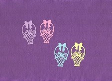 SPRING BASKET WITH EGGS Easter die cuts scrapbook cards