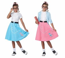 Child 50s Poodle Skirt Grease Costume
