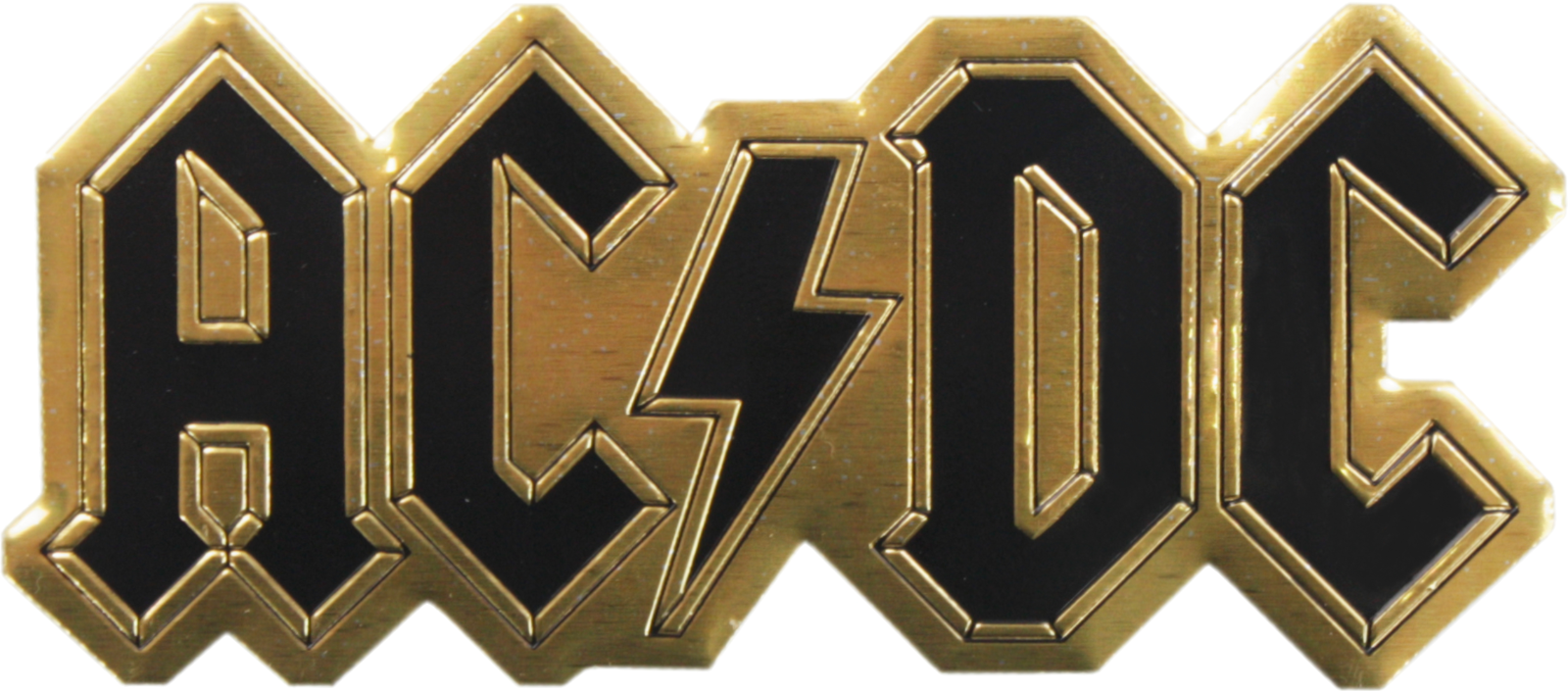 Metal Emblem Sticker - AC/DC Logo Rigid 1970s Classic Rock Music Icon ...