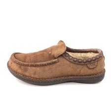 UGG Australia Quintana Moccasin Slippers Mens Size 9 EUR 42 Brown Leather Wool