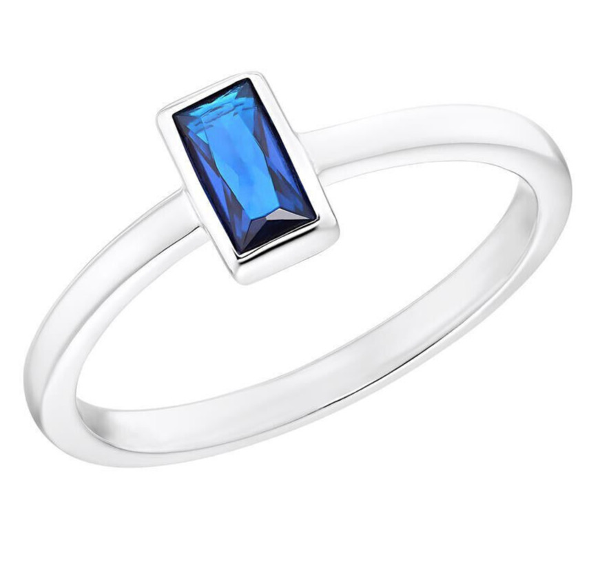 s.Oliver, 2031443, Дамен Ринг Полирт, 925 пробы, Зильбер-майн-эйн-Блауэн-Штейн, гр.54