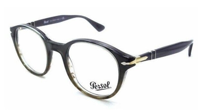 New Persol Reading Glasses 3144-V 1012 49-22 145 Grey Fade Green Frames Readers