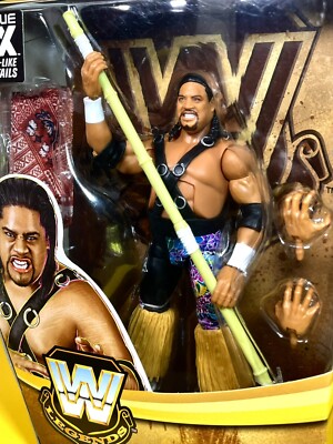 Mattel WWE Elite Headshrinkers Chase版 2023 WWE Elite Collection Legends Series 18 Figure: FATU