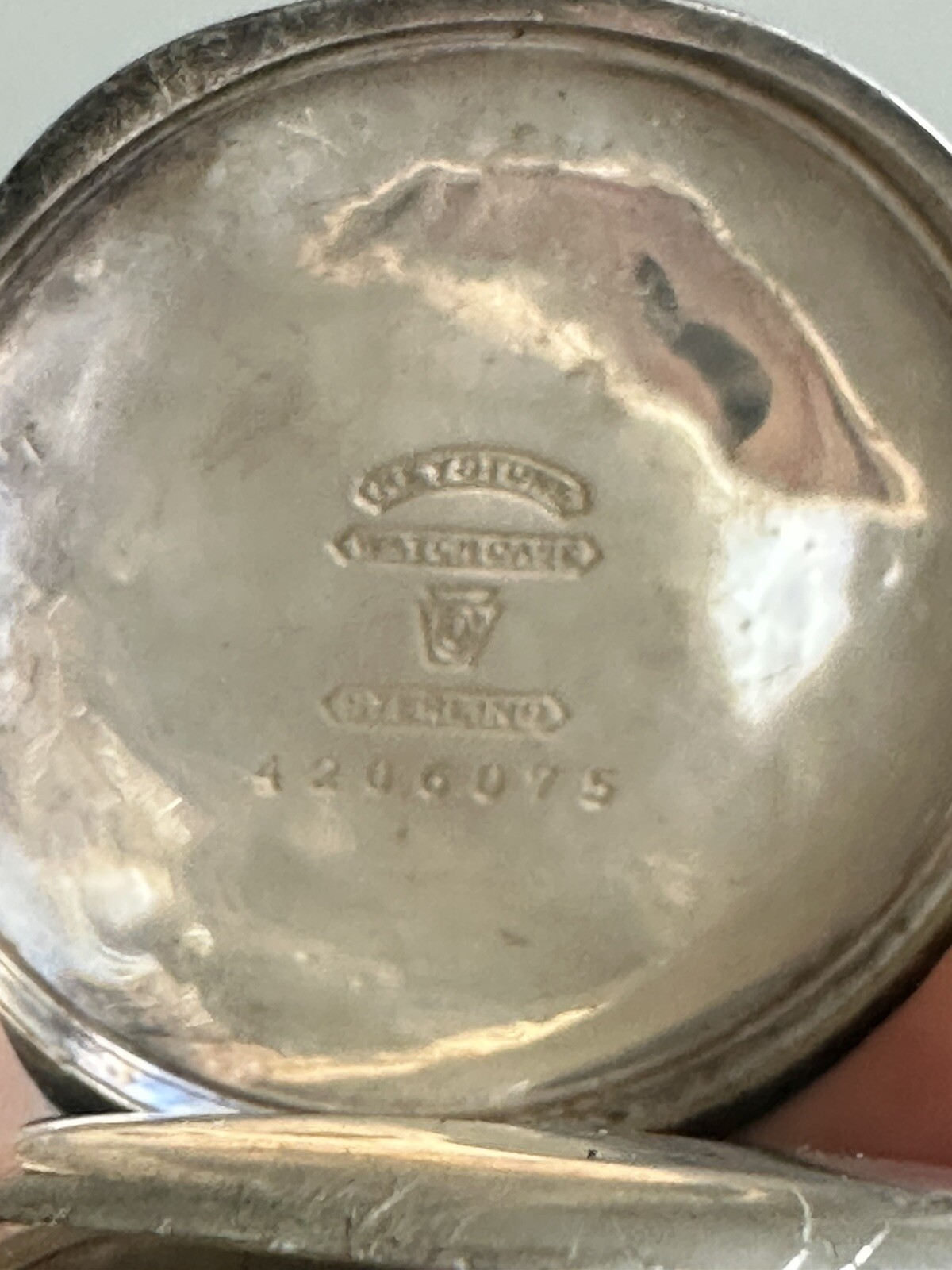 Antique Sterling Silver POCKET WATCH Keystone Case and WALTHAM 15 jewel