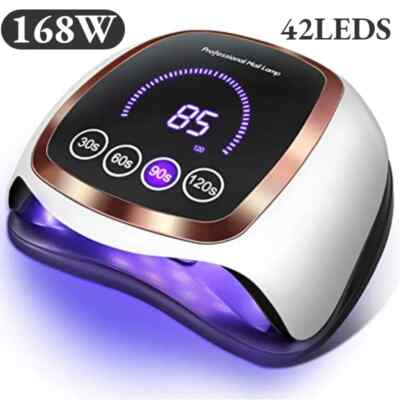 New 168W 42LEDs Nail Drying Lamp for Manicure Led UV Drying Lamp with Nail Salon