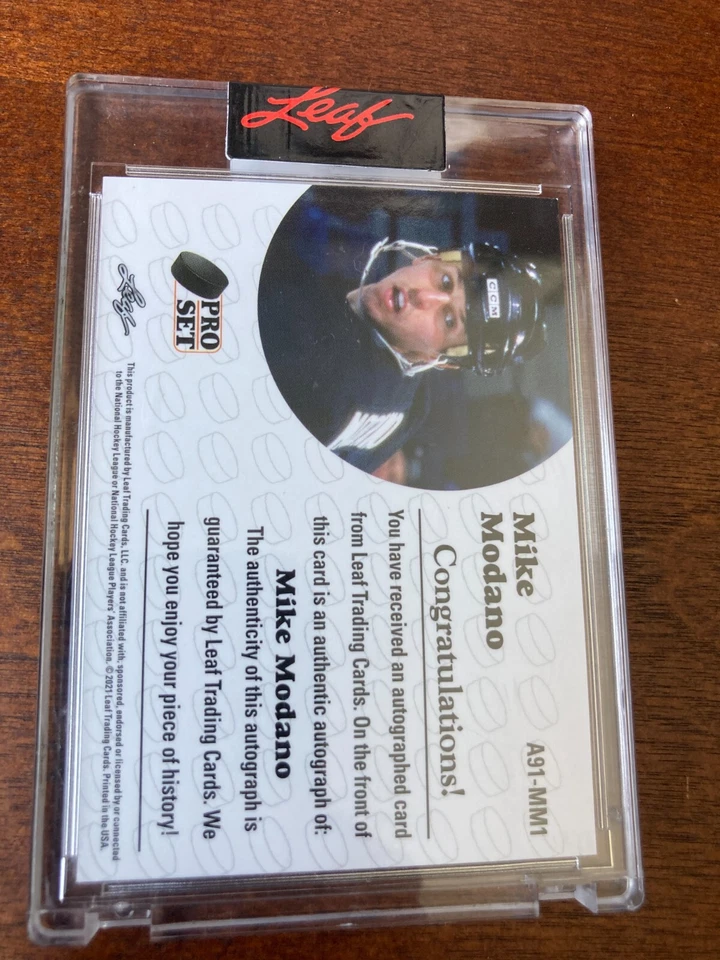 2021 Leaf Pro Set Memories Mike Modano Auto 1/7 Autograph - Image 2 of 2
