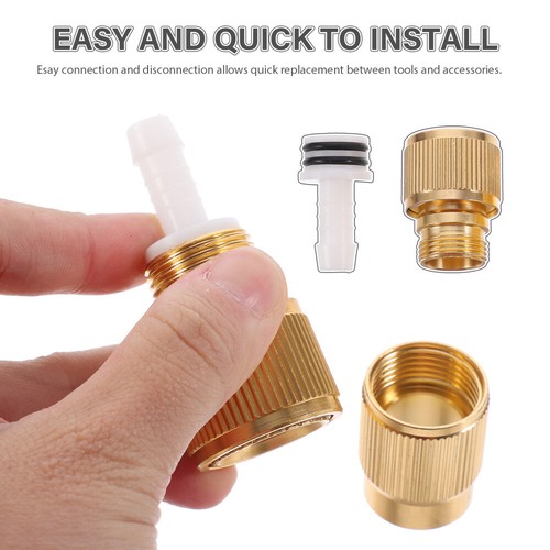 2PCS Quick Connect Water Hose Joint Adaptor for High Pressure Wash - Foto 6 di 12