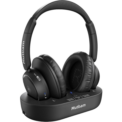 209744-22 - Black USB/Bluetooth Wireless Over-Ear Headphones | eBay