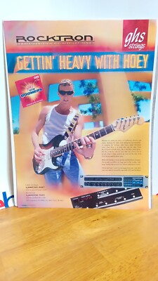 GARY HOEY ROCKTRON GUITAR AD 2000 PRINT AD 11 X 8.5 01201