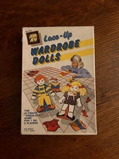 Lace Up Wardrobe Dolls VTG Dress Up Game Kids Toy 1988 Nostalgic