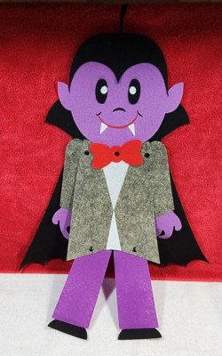21 1/2'' Jointed Dracula Character Halloween Felt Door Wall Hanging Greenbrier
