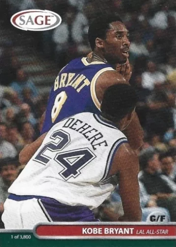 1999-00 SAGE MARKETING KOBE BRYANT LAKERS #9 NBA BASKETBALL CARD