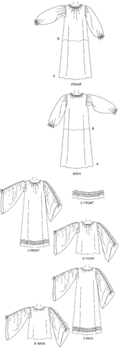 NEW OUT OF PRINT MCCALLS RENAISSANCE CHEMISE PATTERN M4091 XSM-MED Y - Picture 9 of 9